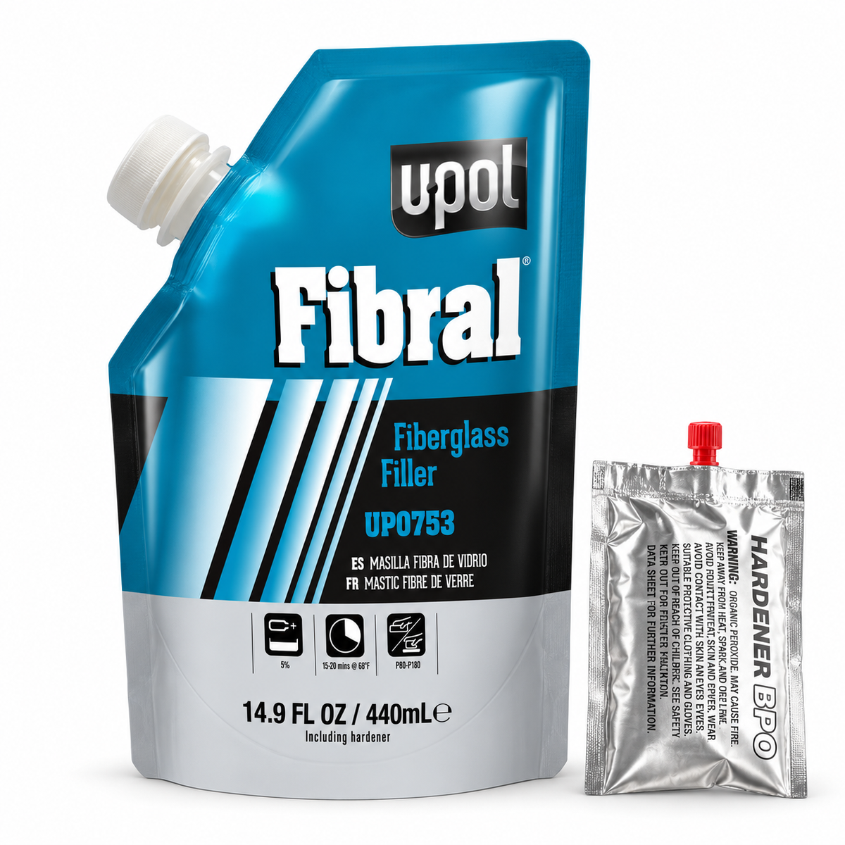 U-Pol Fibral Lite Fiberglass Filler 440ml