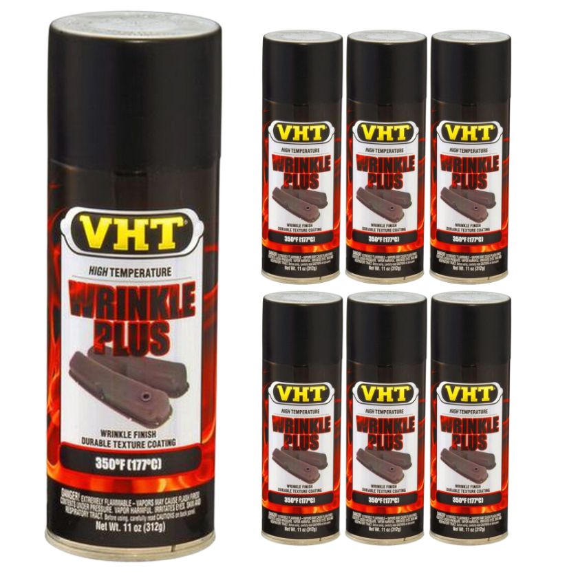 VHT Wrinkle Plus High Heat Paint Black SP201 (6 Cans) - South East Clearance Centre