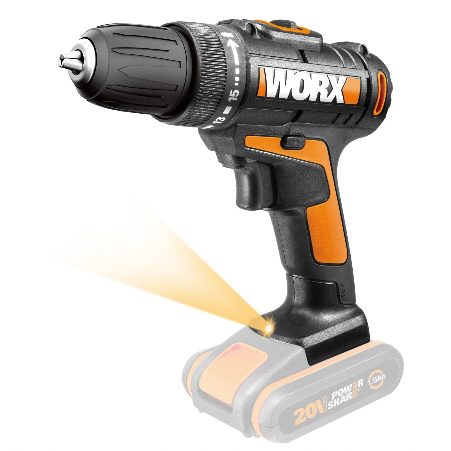WORX 20V Drill Driver + Impact Driver Combo | 2x 2Ah POWERSHARE Kit | WX915 - South East Clearance Centre