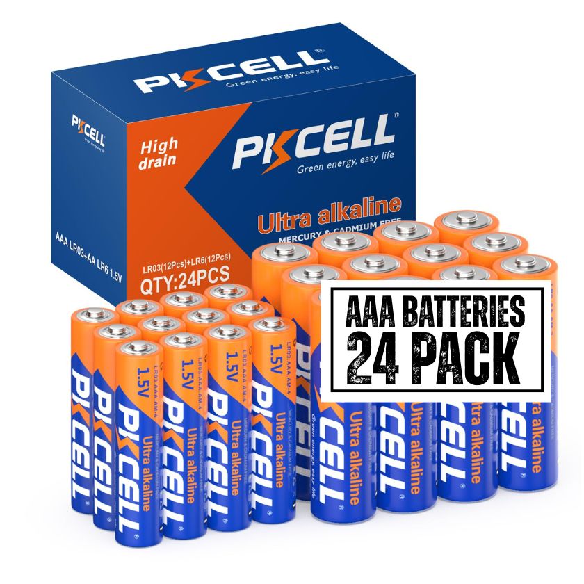 Pkcell Batteries AAA 1.5V Ultra Alkaline 24 Pack High Perfromance (24 Pack) - South East Clearance Centre