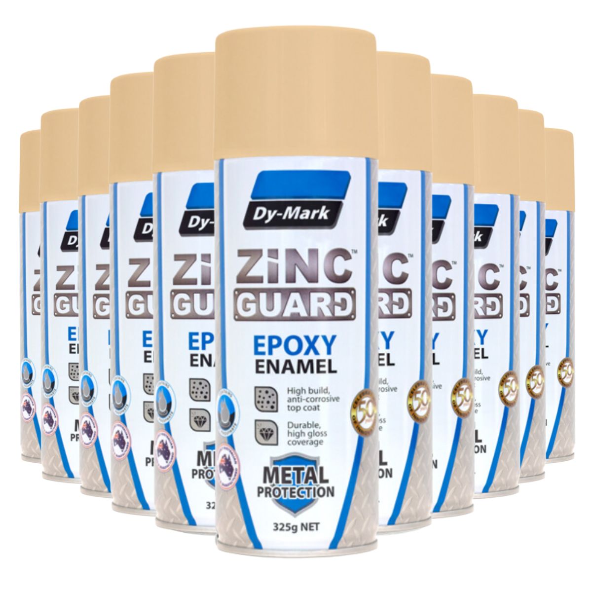 Zinc Guard Classic Cream Gloss Single Pack Epoxy 325g (12 Cans) - South East Clearance Centre
