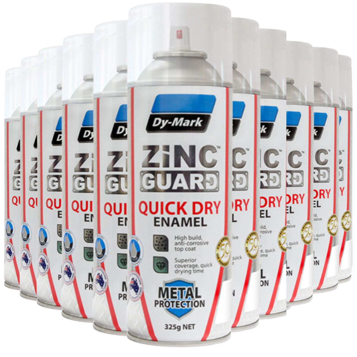 Dy-Mark Zinc Guard QD Enamel 325g | CLEAR GLOSS (12 Cans) – South East ...