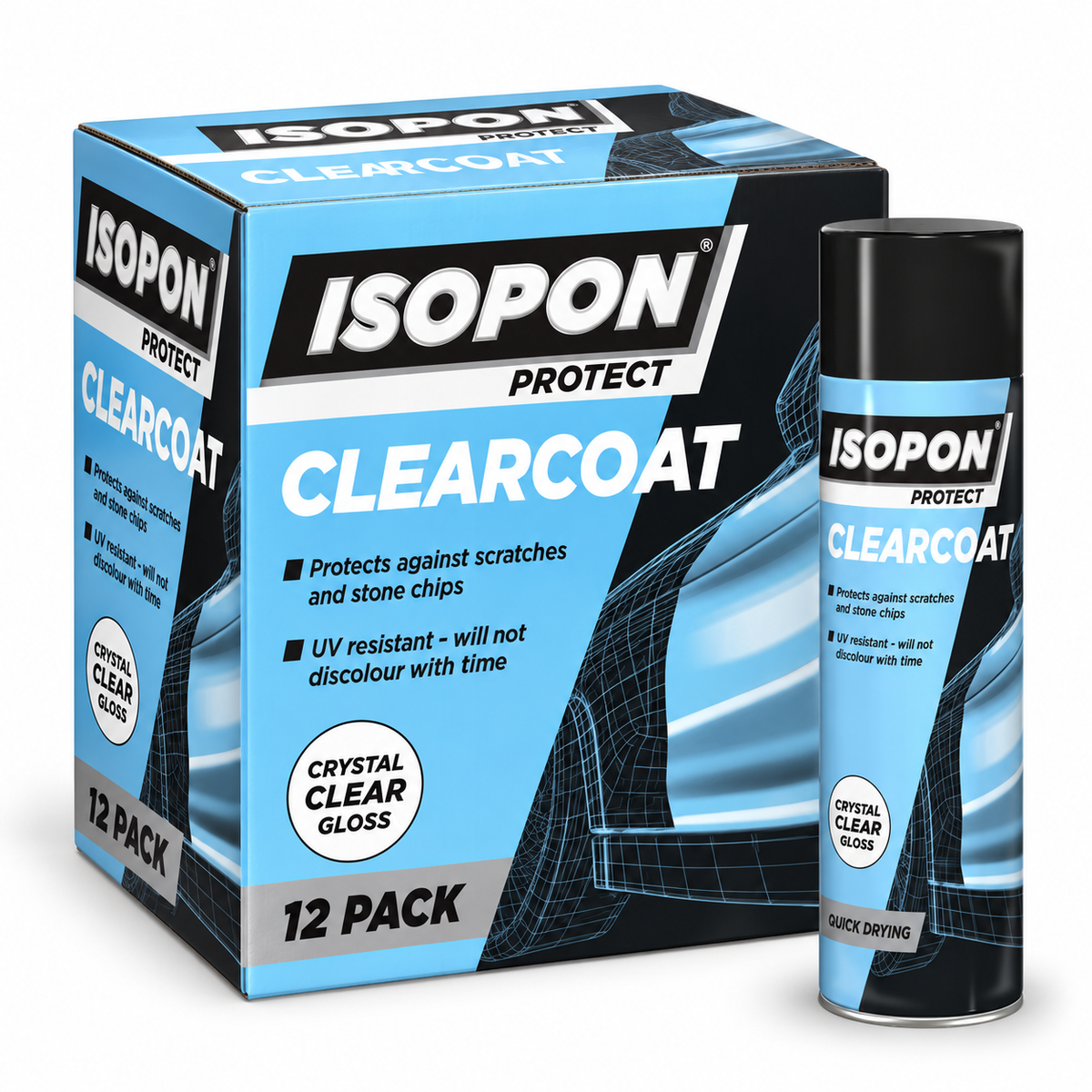 ISOPON Clearcoat Spray - Box of 12 - South East Clearance Centre