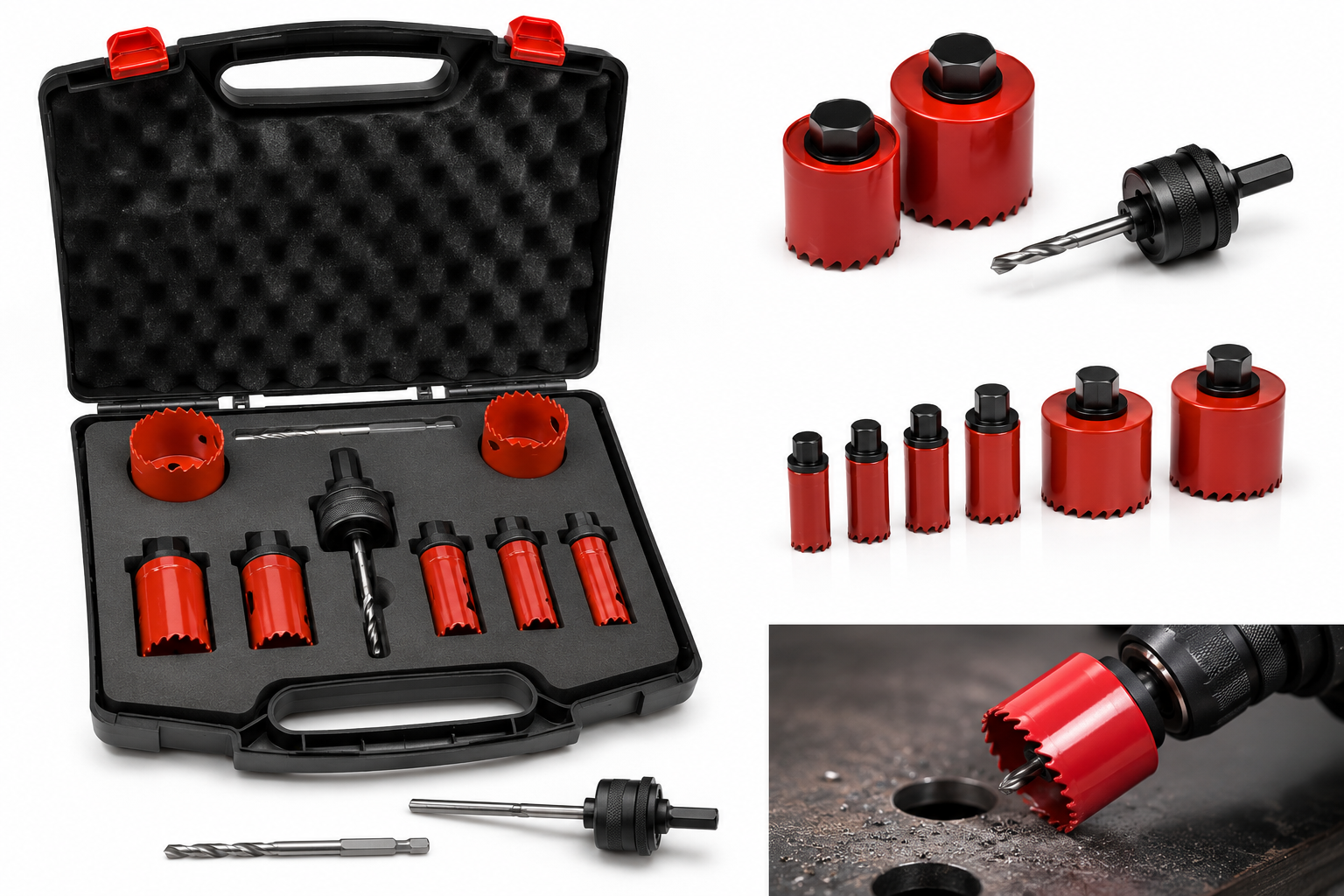 Bordo Saber 16-50mm 10 Piece S1 Hole Saw Kit