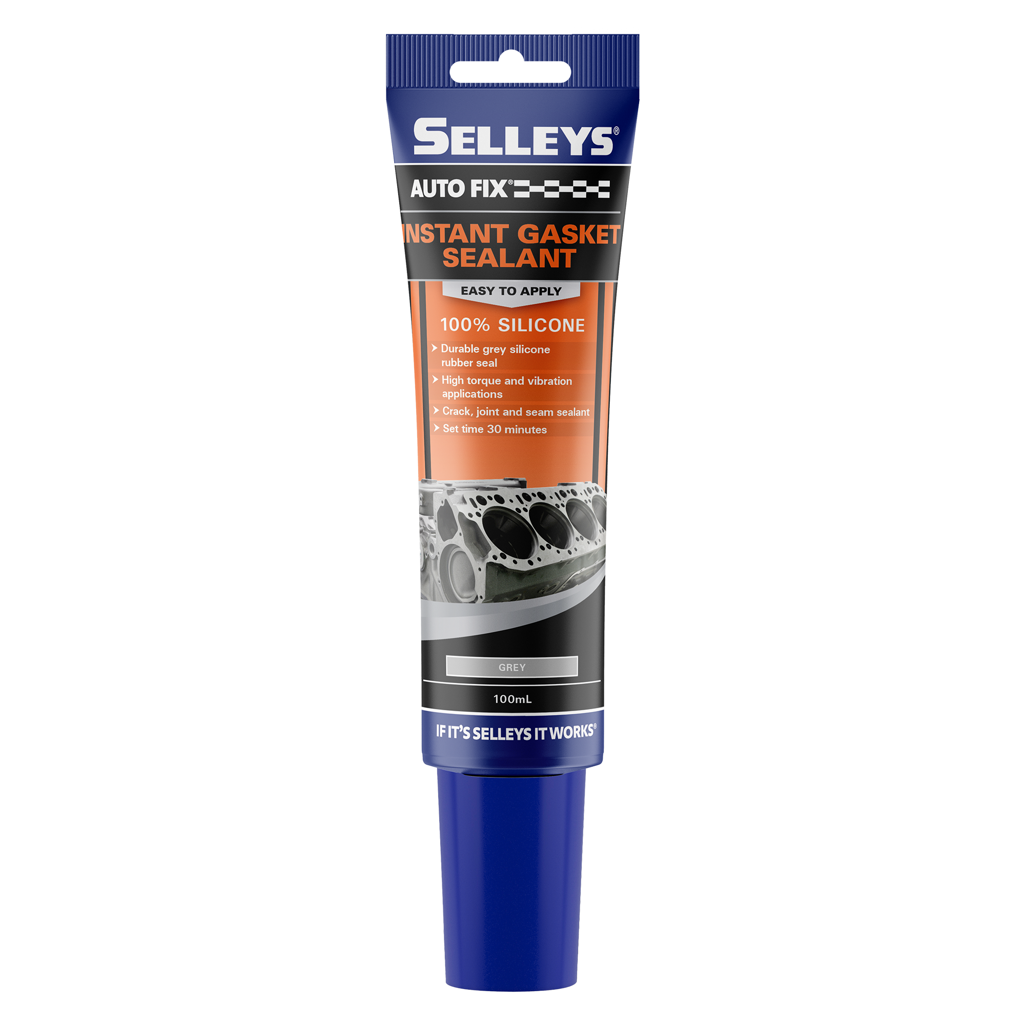 Selleys 100mL Autofix Instant Gasket Grey (Box of 10)
