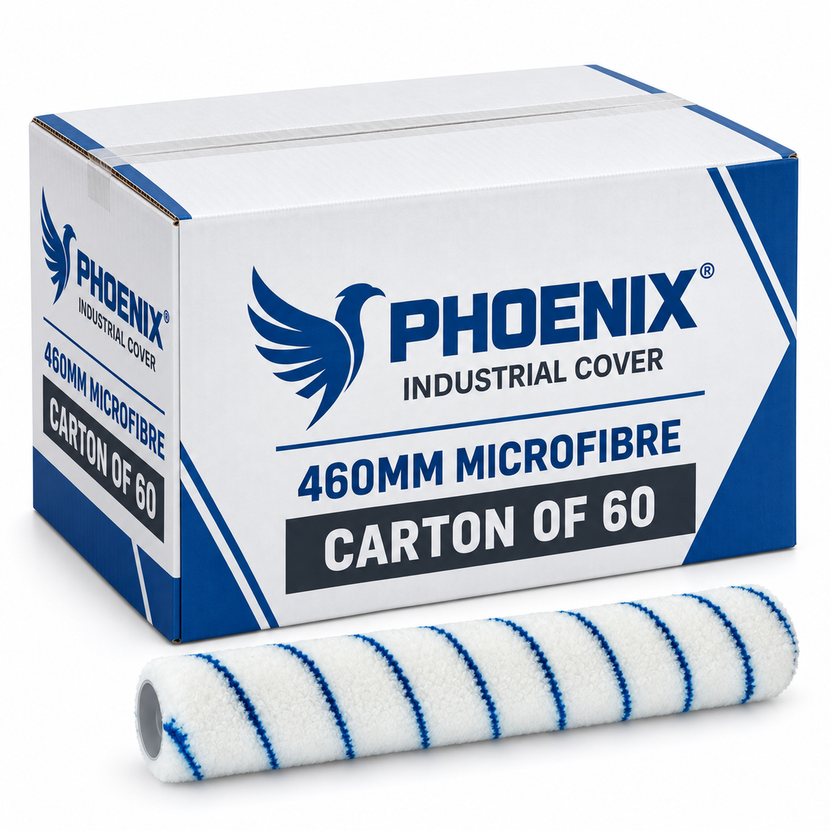 Phoenix Industrial 460mm Microfibre Paint Roller Cover – Carton of 60