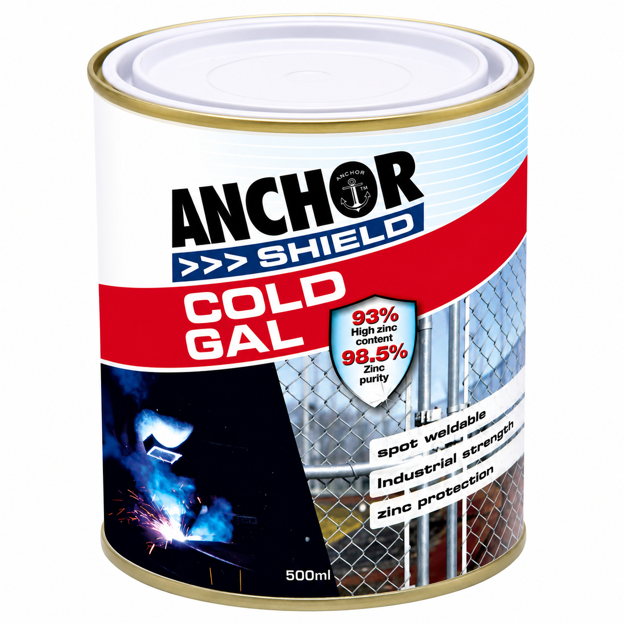 Anchor Shield Cold Gal Zinc Rich Coating 500ml