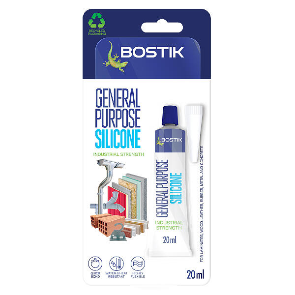 Bostik GENERAL PURPOSE SILICONE A general purpose silicone for small sealing jobs (Box of 12) - South East Clearance Centre