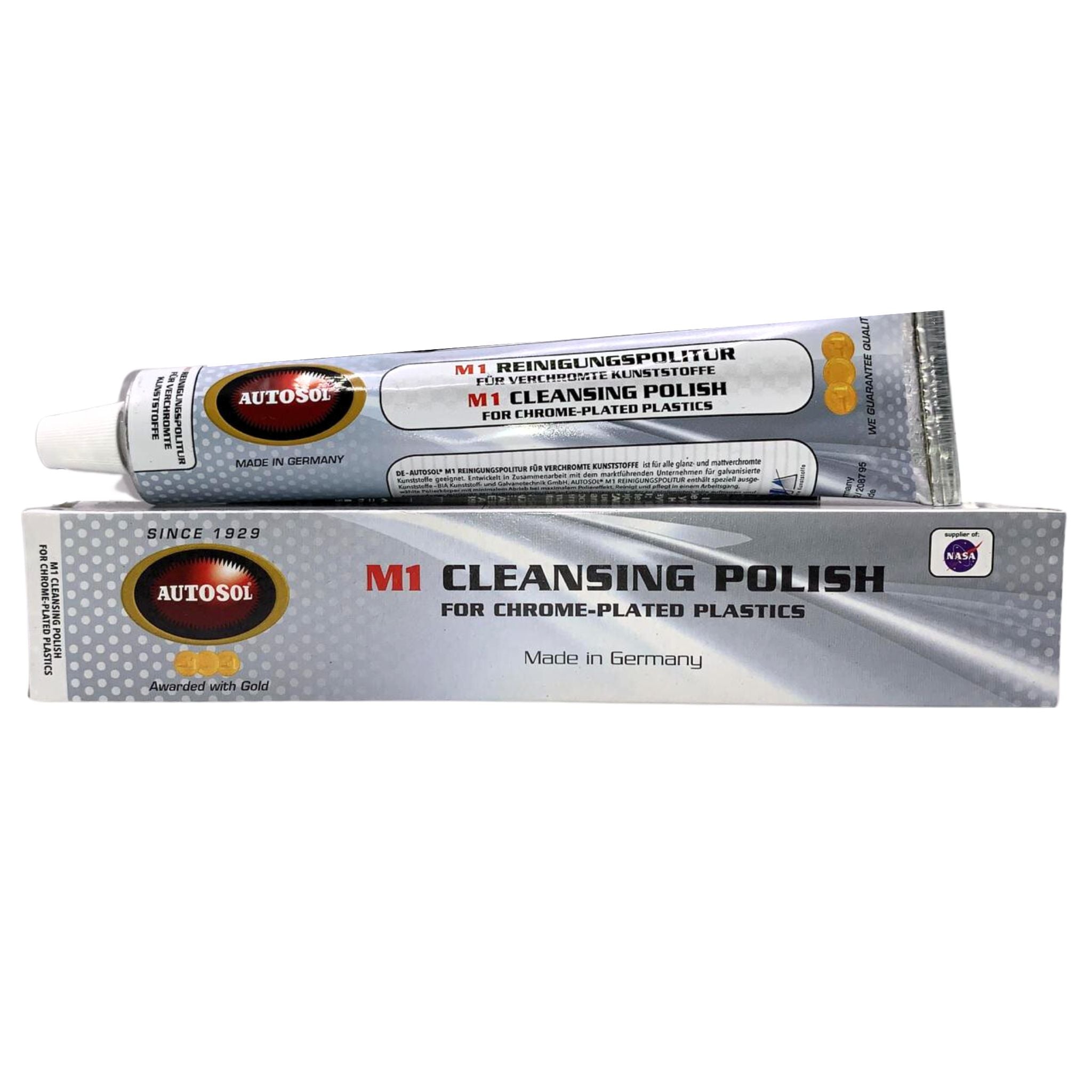 Autosol M1 Chrome Plated Plastic Polish 75mL Tube 1910 South East Clearance Centre
