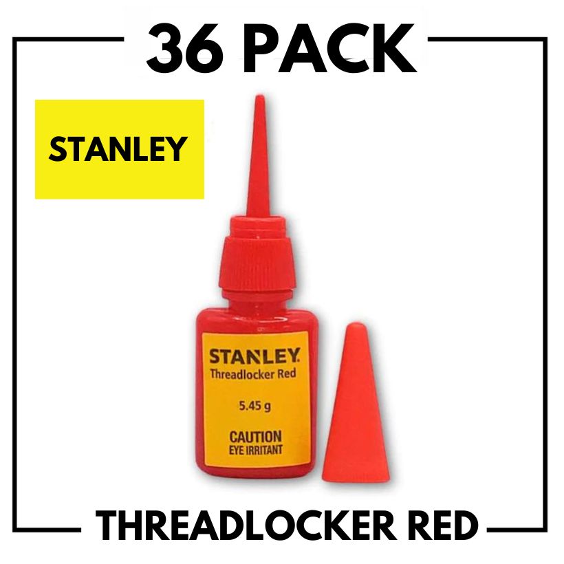 36 PACK | Stanley Red Threadlocker 6ml (ST-481-6-AU) - South East Clearance Centre
