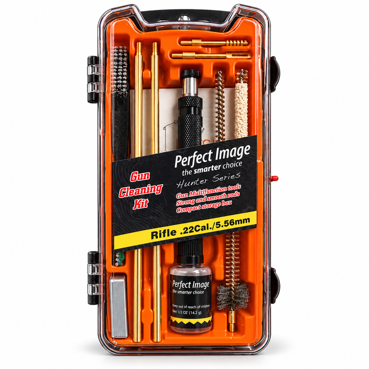 Perfect Image Hunter Series Rifle Gun Cleaning Kit – .22 Cal / 5.56mm