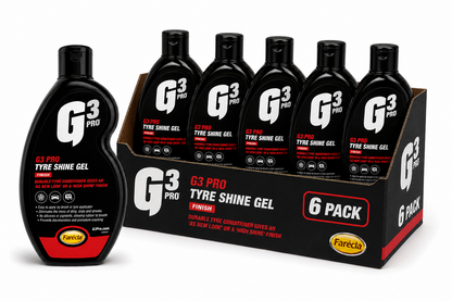 (6 Pack) Farecla G3 Pro Tyre Shine Gel 500ml – High Shine Tyre Dressing