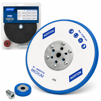 Norton 150mm Medium Sanding Backing Pad – AM387754