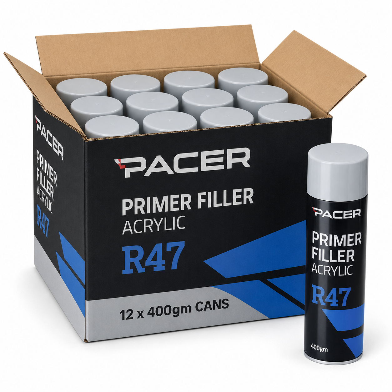 Pacer R47 Primer Filler Acrylic 400g OH400 - Box of 12