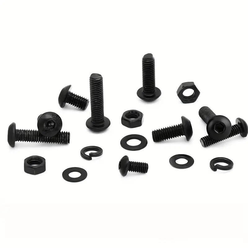 1625 Piece 10.9 Grade Alloy Steel Hex Button Head Socket Cap Screws Nut Washer Assortment Kit - South East Clearance Centre