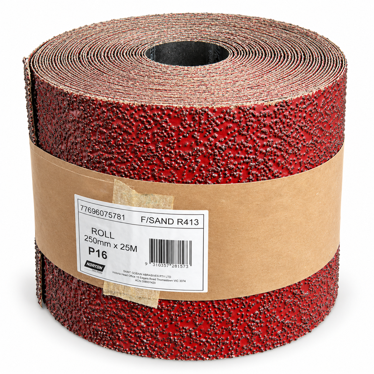 Norton R413 P16 Coarse Sanding Roll 250mm × 25m