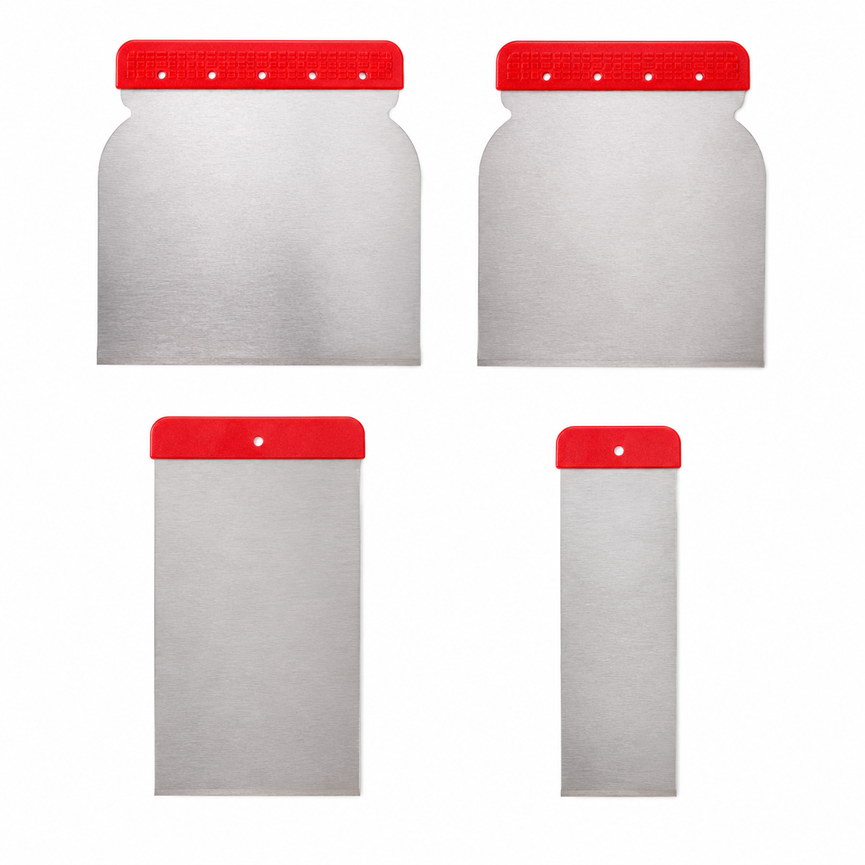 Express Paint Rollers 4 Piece Stainless Steel Flexible Filling Blade Set 50mm, 80mm, 100mm & 120mm