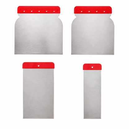 Express Paint Rollers 4 Piece Stainless Steel Flexible Filling Blade Set 50mm, 80mm, 100mm & 120mm
