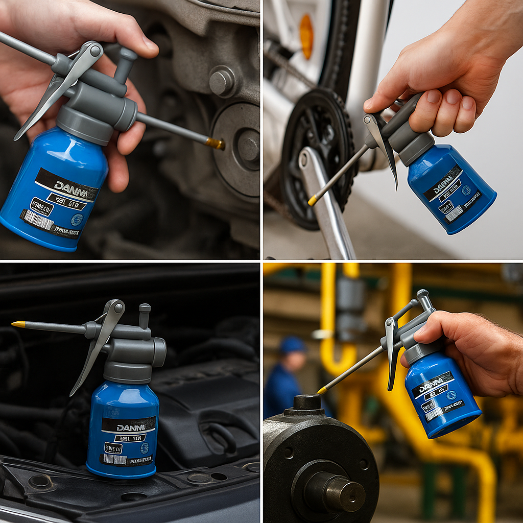 Heavy Duty 250cc Oil Can Straight Nosel With Trigger Action - South East Clearance Centre