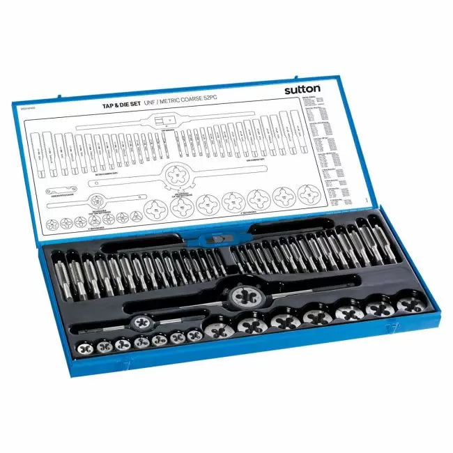 Sutton TAP & DIE M500 SET 52Pce UNF/METRIC TCA SKU#:  M500NFM52