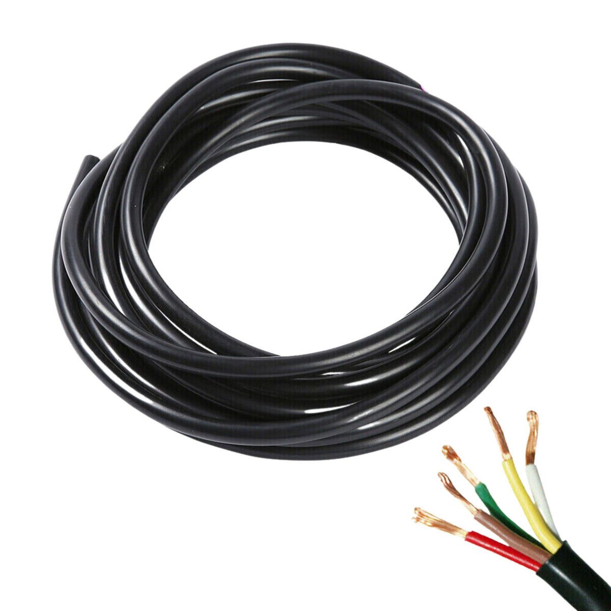 5 Core Trailer Cable - 10m Roll - Narva- Trailer Cable, Fixings and 5 Core Trailer Cable - 10m Roll - Narva- Trailer Cable, Fixings and