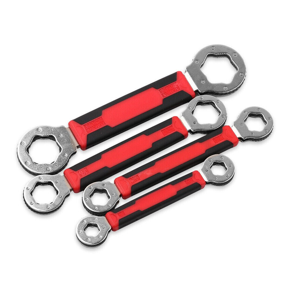 Double Head Multi Wrench Spanner 4 Piece Set - South East Clearance Centre