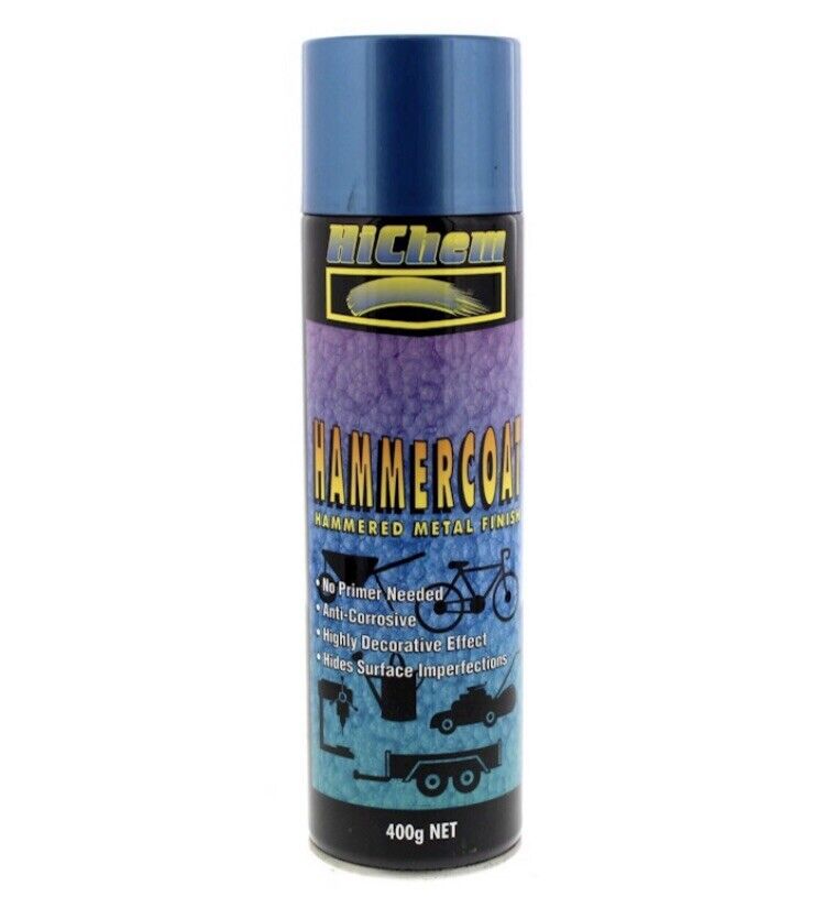 Hammercoat Dark Blue Spray Paint Can 400g HiChem Anti-Corrosive Protection - South East Clearance Centre