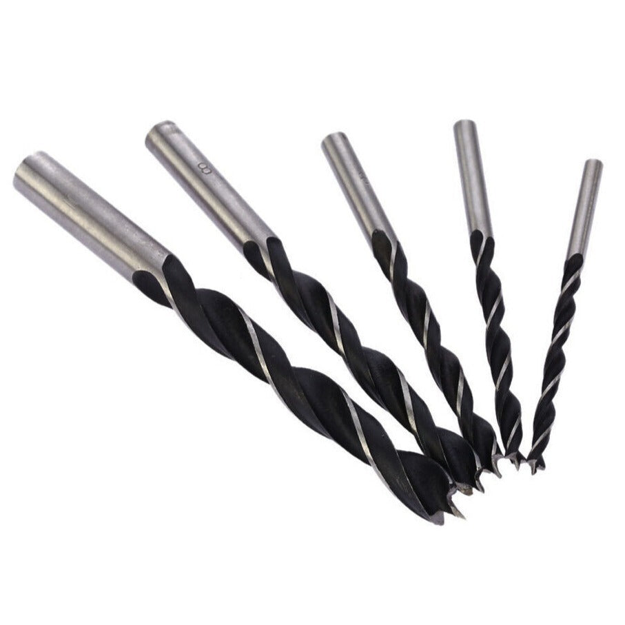 Wood Drill Bits,Three Points 4-10mm for Wooden Timber - 5 Piece Set - South East Clearance Centre
