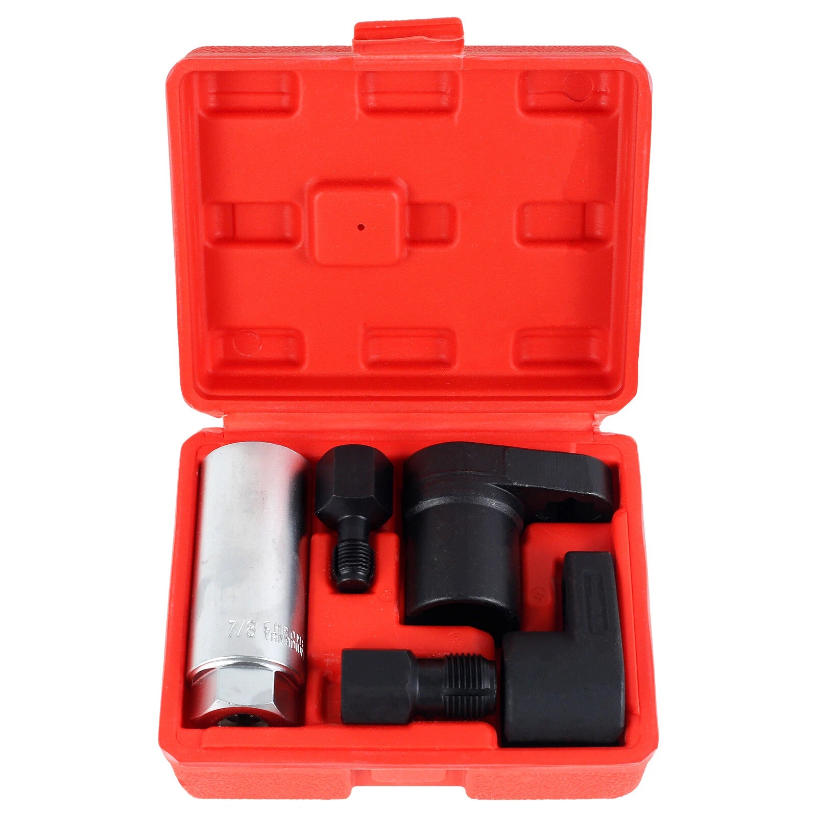 5pc Oxygen Sensor & Thread Chaser Set Socket Vacuum Switch Remover/Installer Kit