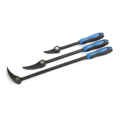 3pc Indexable Pry Bar Set 8", 12", 16" – HSS Steel, 11 Position Adjustable Heads - South East Clearance Centre