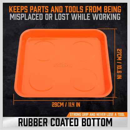 3 Piece Magnetic Tool Parts Tray Organiser Set - South East Clearance Centre