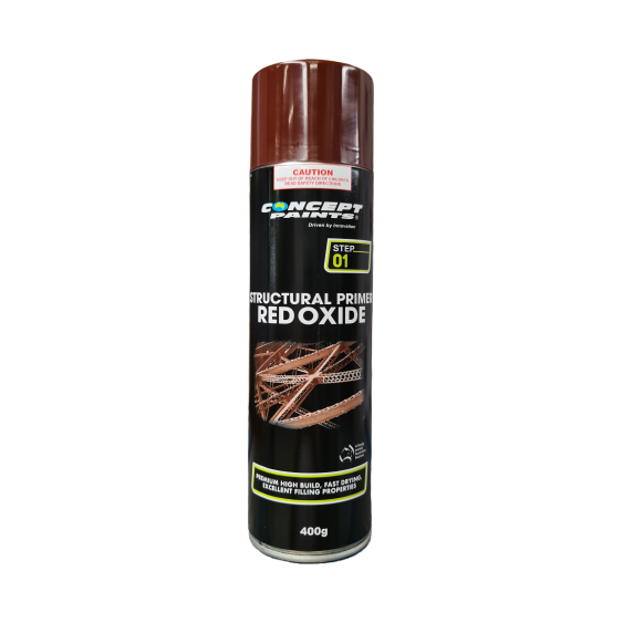 Concept Paints Structural Primer Red Oxide. Spray 400g, Automotive. - South East Clearance Centre