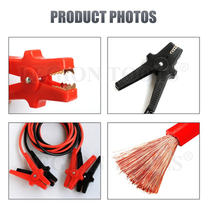 600AMP Booster Cables 3.6m Heavy Duty Jumper Leads Car Battery Emergency