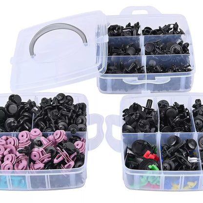 680 Piece Car Retainer Clip & Fasteners Kit 23 Sizes Automotive Push Assortment Kit - South East Clearance Centre