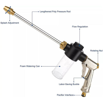 High Pressure Washer Power Gun Snow Foam Soap Bottle Nozzle Sprayer Car Washing - South East Clearance Centre