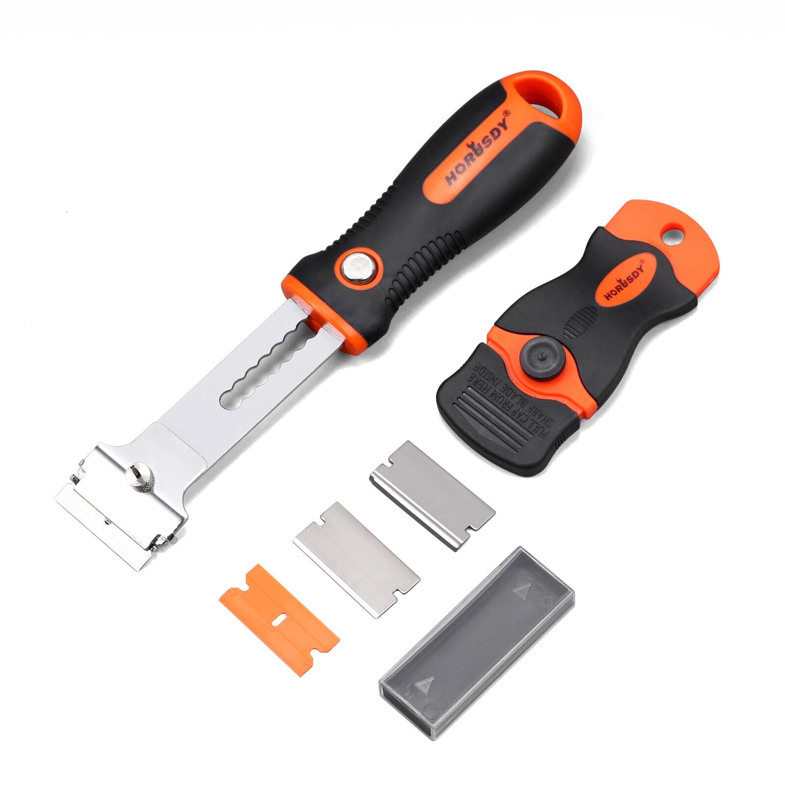 2Pc Multi-Purpose Razor Scraper Set 3 Spare Blades Paint Seal Remover Clean Tool - South East Clearance Centre