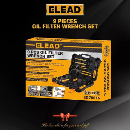 9 Piece Oil Filter Wrench Set 2-3/4" - 5-1/4" - South East Clearance Centre