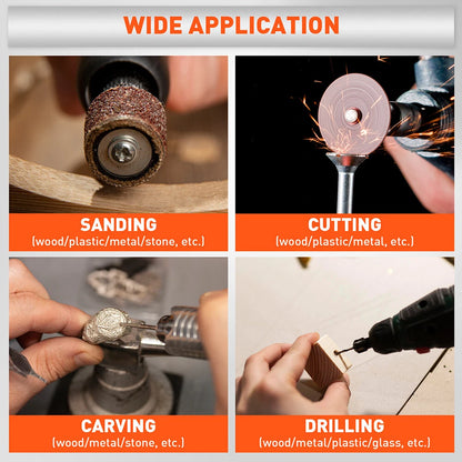 308-Piece Rotary Tool Accessories Kit – Compatible with Dremel
