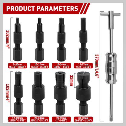 9Pcs Inner Bearing Puller Set Slide Hammer Internal Blind Hole Remover Tool - South East Clearance Centre