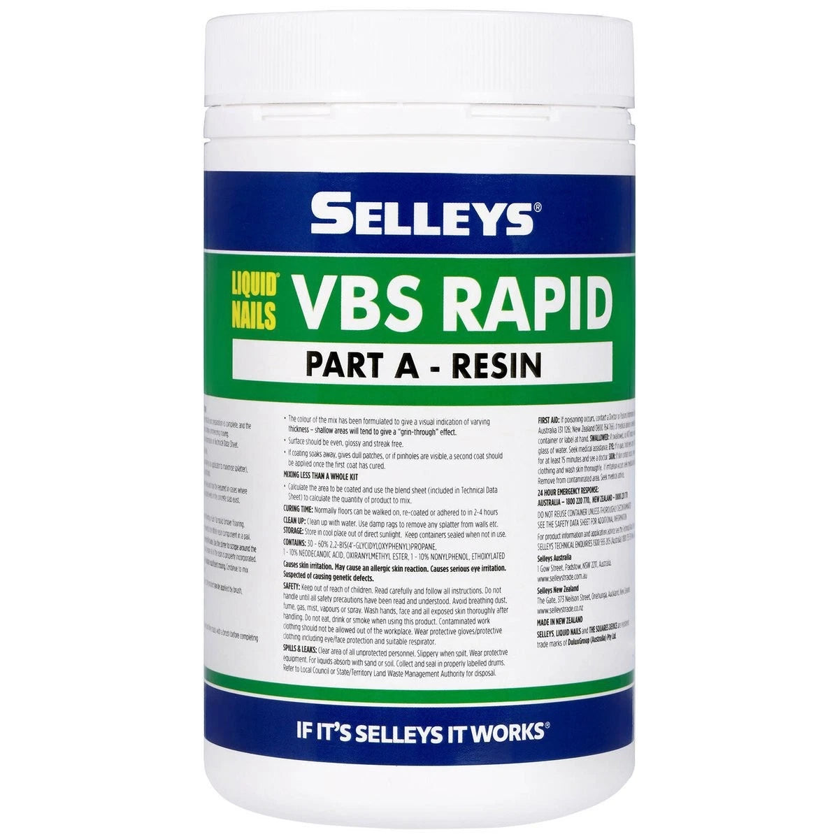 Selleys Liquid Nails VBS Rapid 1.5L Kit – Pack of 2 (Total 3L)