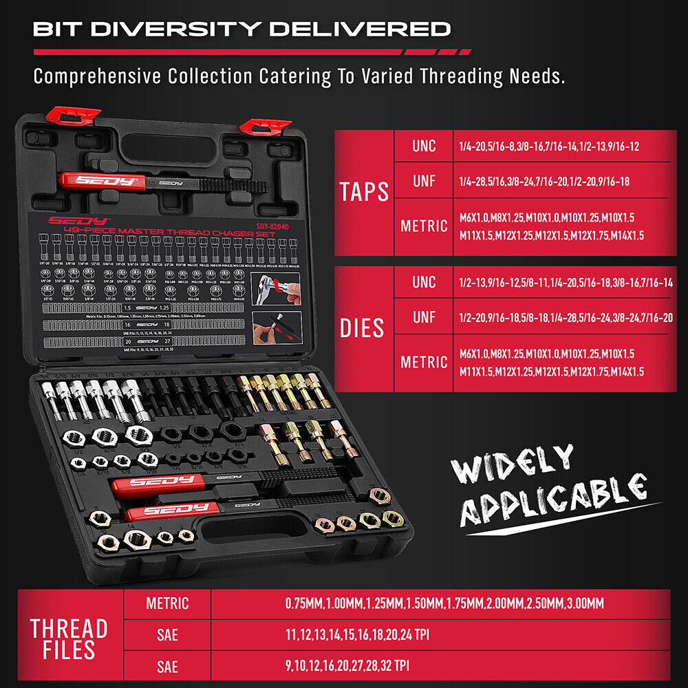 49 Piece Master Thread Chaser Set - South East Clearance Centre