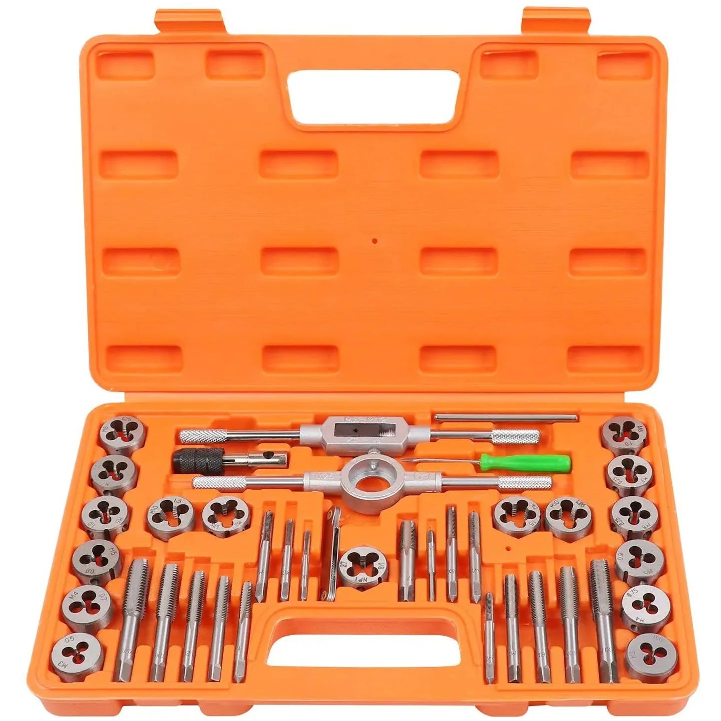 40 Piece Tap And Die Set Metric Szie Screw Screwdriver Thread Drill W/t Pitch Gauge - South East Clearance Centre