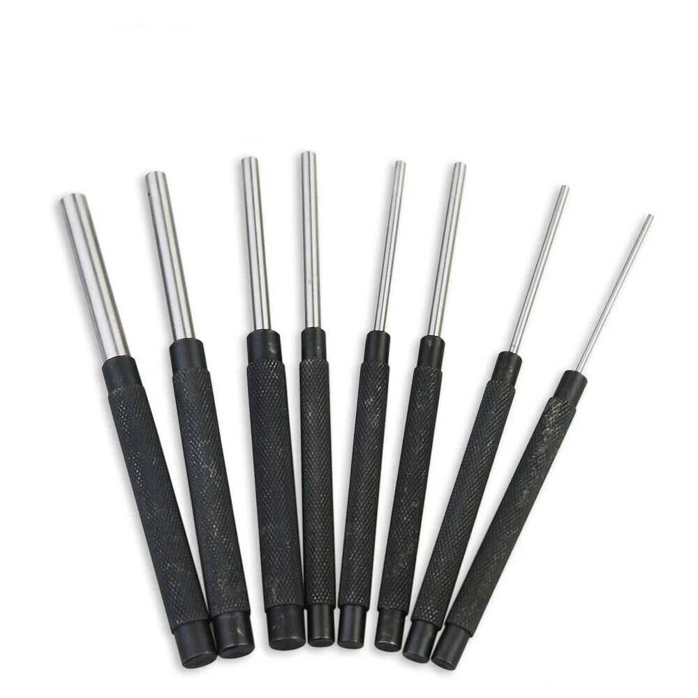 8 Piece Heavy Duty Pin Punch Set, 2.4-10mm - South East Clearance Centre