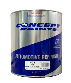 Concept Paints Automotive Refinish Wheel Silver 4LT, Automotive Paint, Alloy - South East Clearance Centre