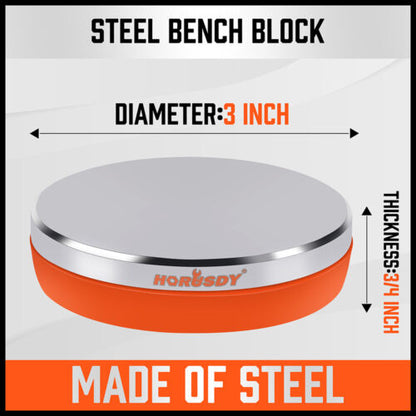 Professional Steel Bench Block Jeweler Metal Working Anvil 3"x3" 2X Heart-Shaped - South East Clearance Centre