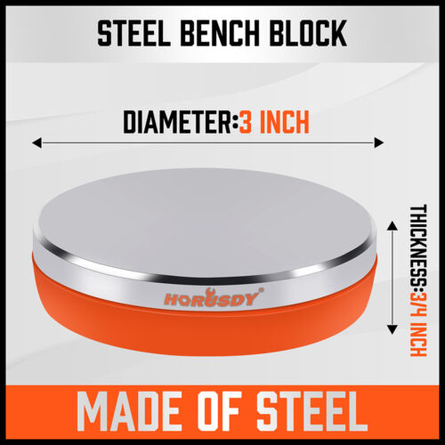 Professional Steel Bench Block Jeweler Metal Working Anvil 3"x3" 2X Heart-Shaped - South East Clearance Centre
