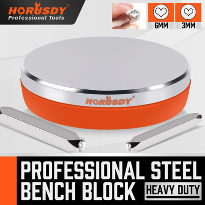 Professional Steel Bench Block Jeweler Metal Working Anvil 3"x3" 2X Heart-Shaped - South East Clearance Centre