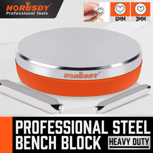 Professional Steel Bench Block Jeweler Metal Working Anvil 3"x3" 2X Heart-Shaped - South East Clearance Centre