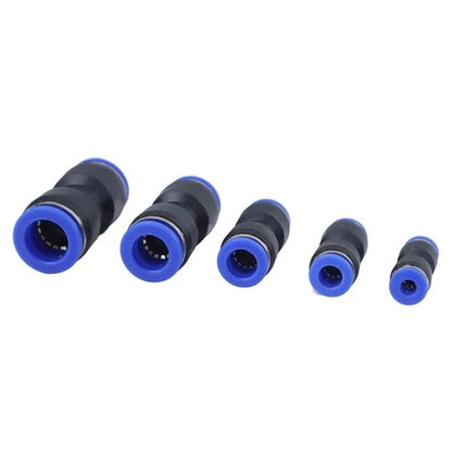 80pc Push Fit Straight Connectors Assortment Kit – 1/2", 3/8", 5/16", 1/4", 5/32" – Suits 4–12mm Tube (Air/Water Line Fittings) - South East Clearance Centre