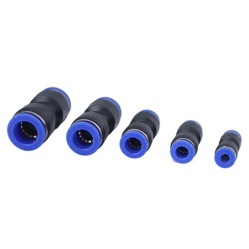 80pc Push Fit Straight Connectors Assortment Kit – 1/2", 3/8", 5/16", 1/4", 5/32" – Suits 4–12mm Tube (Air/Water Line Fittings) - South East Clearance Centre